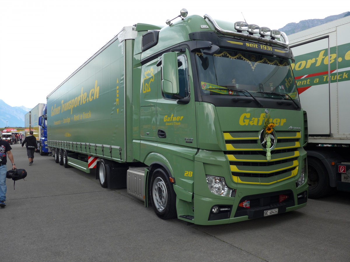 (151'881) - Gafner, Gwatt - Nr. 28/BE 48'414 - Mercedes am 28. Juni 2014 in Interlaken, Flugplatz