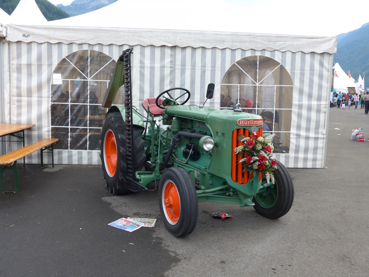 (151'899) - H�rlimann Traktor am 28. Juni 2014 in Interlaken, Flugplatz