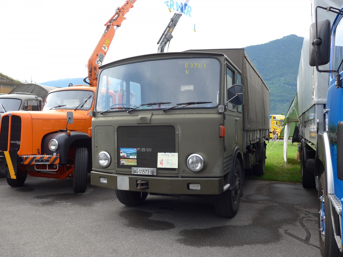 (151'913) - AG 11'573 U - FBW (ex M+63'701) am 28. Juni 2014 in Interlaken, Flugplatz