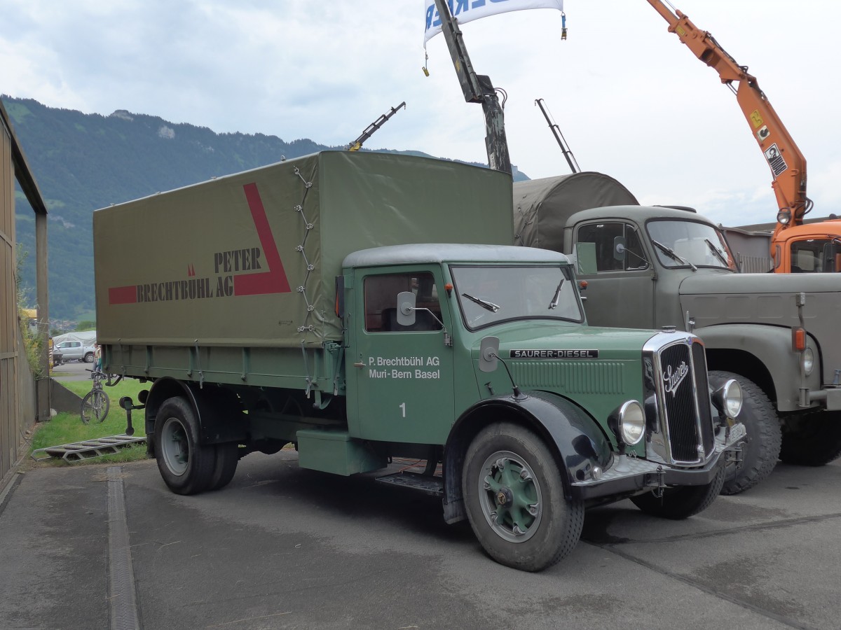 (151'916) - Brechtb�hl, Muri - Nr. 1/BE 3884 - Saurer am 28. Juni 2014 in Interlaken, Flugplatz