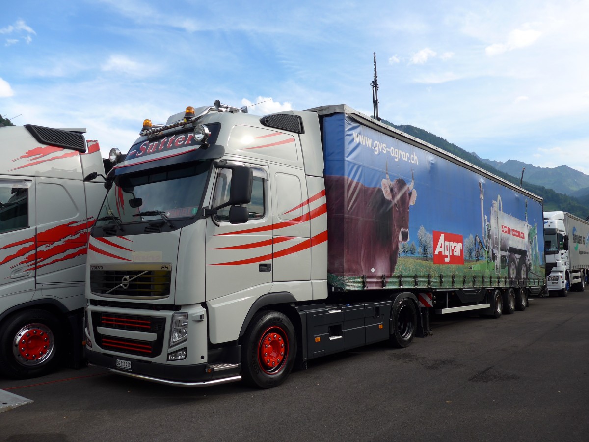 (151'928) - Sutter, Schwarzenbach - SG 314'419 - Volvo am 28. Juni 2014 in Interlaken, Flugplatz