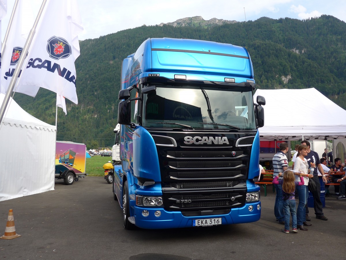 (151'938) - Scania Schweden - EKA 316 - Scania am 28. Juni 2014 in Interlaken, Flugplatz