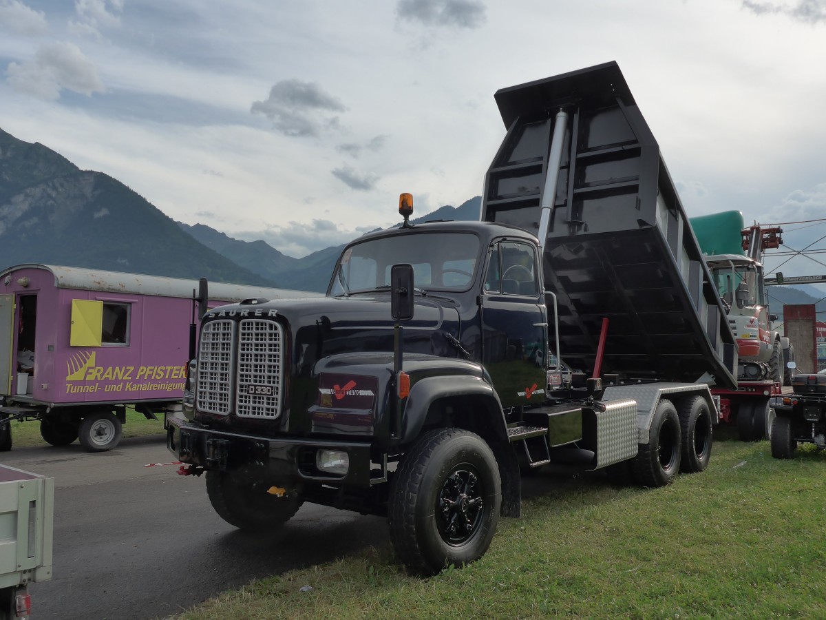 (151'940) - Saurer am 28. Juni 2014 in Interlaken, Flugplatz