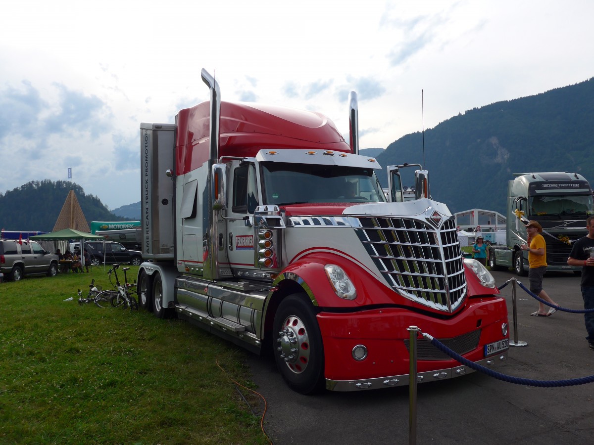 (151'942) - Fernfahrer - SPN-AU 520 - International am 28. Juni 2014 in Interlaken, Flugplatz