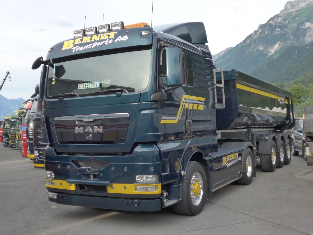 (151'954) - Bernet, Ufhusen - LU 12'990 - MAN am 28. Juni 2014 in Interlaken, Flugplatz