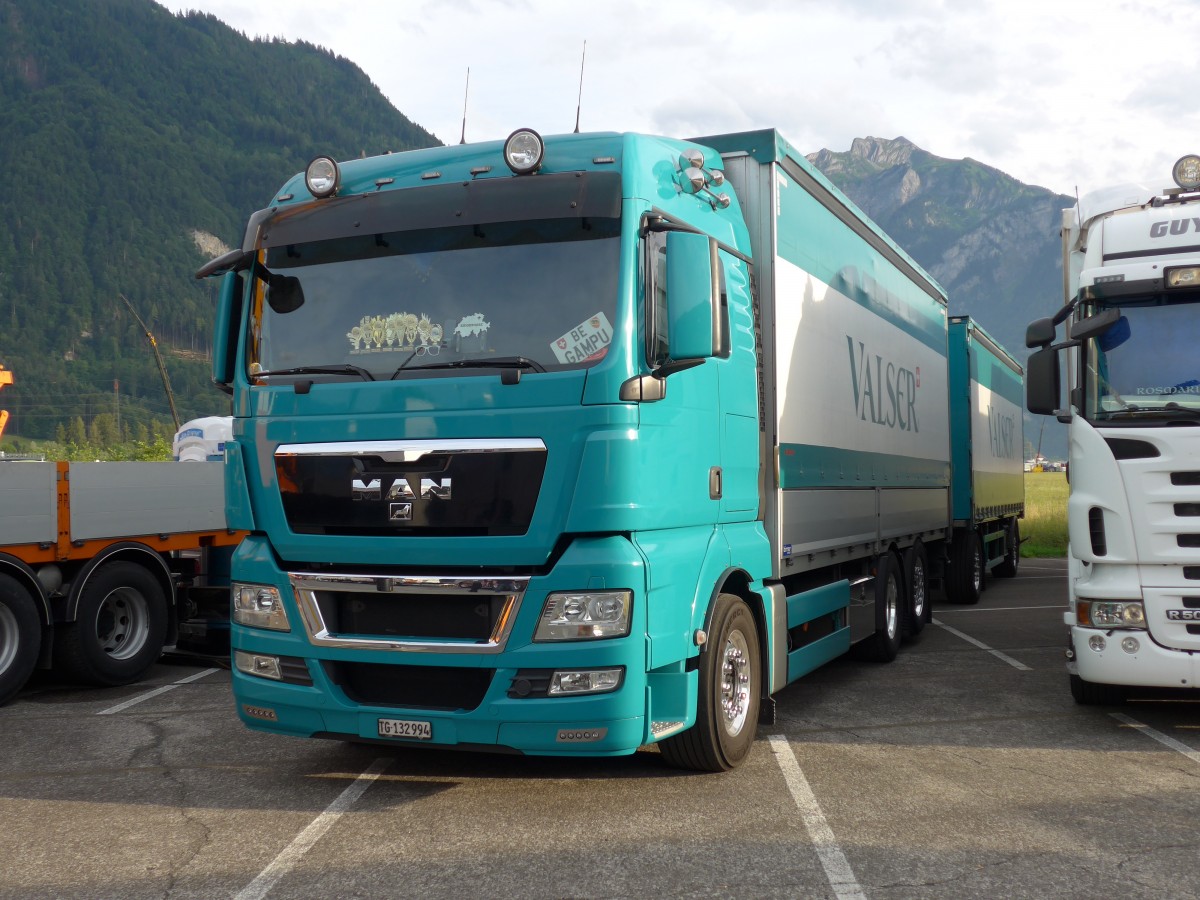 (151'964) - Valser - TG 132'994 - MAN am 28. Juni 2014 in Interlaken, Flugplatz