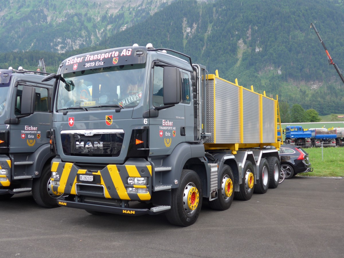 (151'976) - Eicher, Eriz - Nr. 6/BE 282'037 - MAN am 28. Juni 2014 in Interlaken, Flugplatz