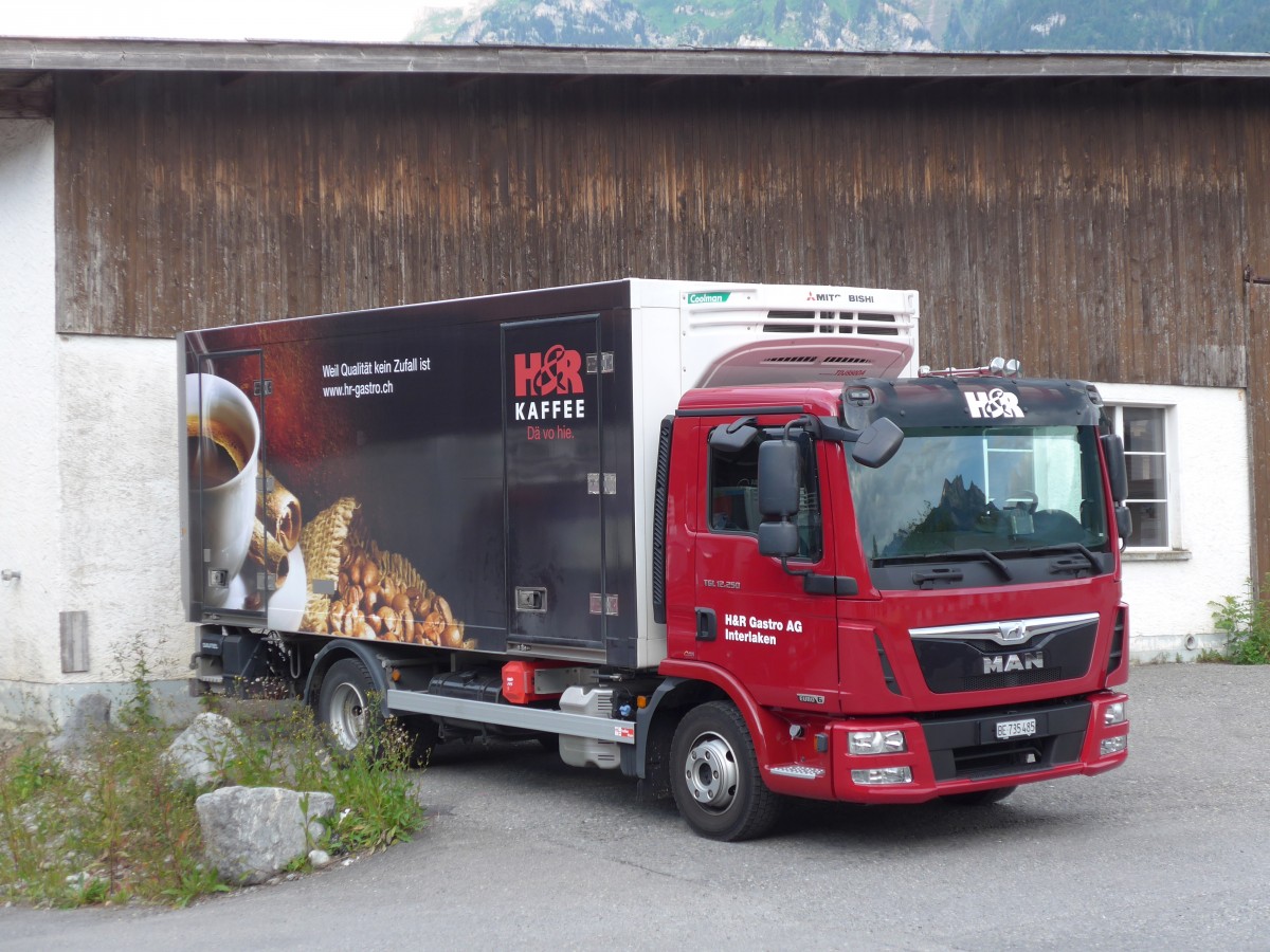 (151'979) - H&R Gastro, Interlaken - BE 735'485 - MAN am 28. Juni 2014 in Interlaken, Geissgasse