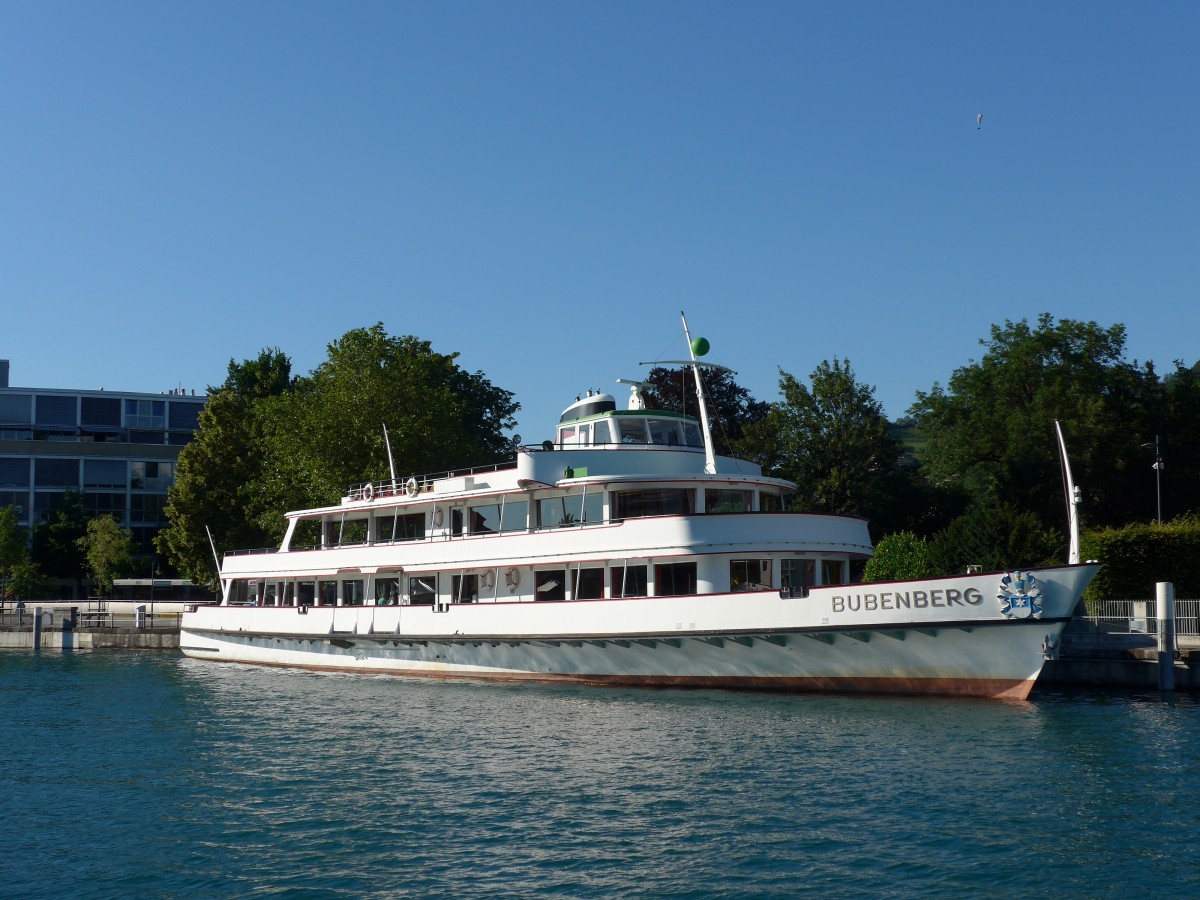 (152'038) - Motorschiff Bubenberg am 3. Juli 2014 an der Schiffl�ndte Thun