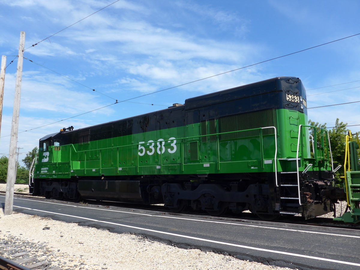 (152'520) - Burlington Northern - Nr. 5383 - am 11. Juli 2014 in Union, Railway Museum