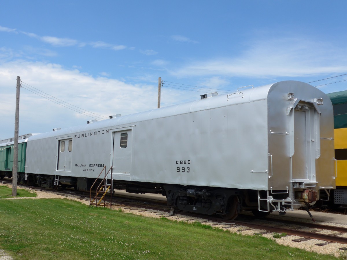 (152'584) - Burlington Railway Express Agency - Nr. 993 - am 11. Juli 2014 in Union, Railway Museum