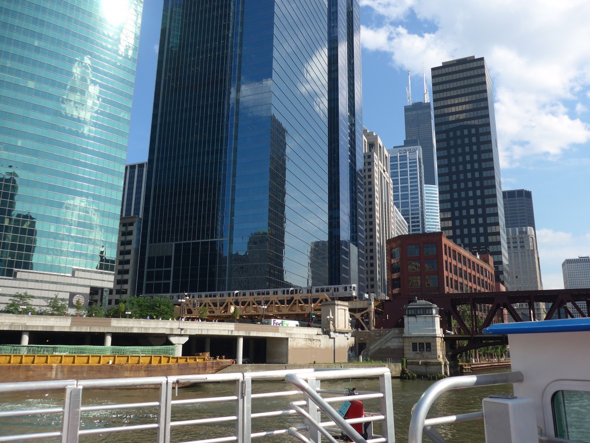 (152'776) - Auf dem Chicago River am 14. Juli 2014 in Chicago