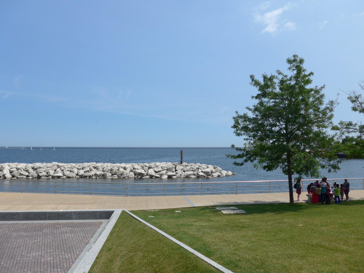 (153'039) Baum am Lake Michigan am 17. Juli 2014 am Hafen von Milwaukee