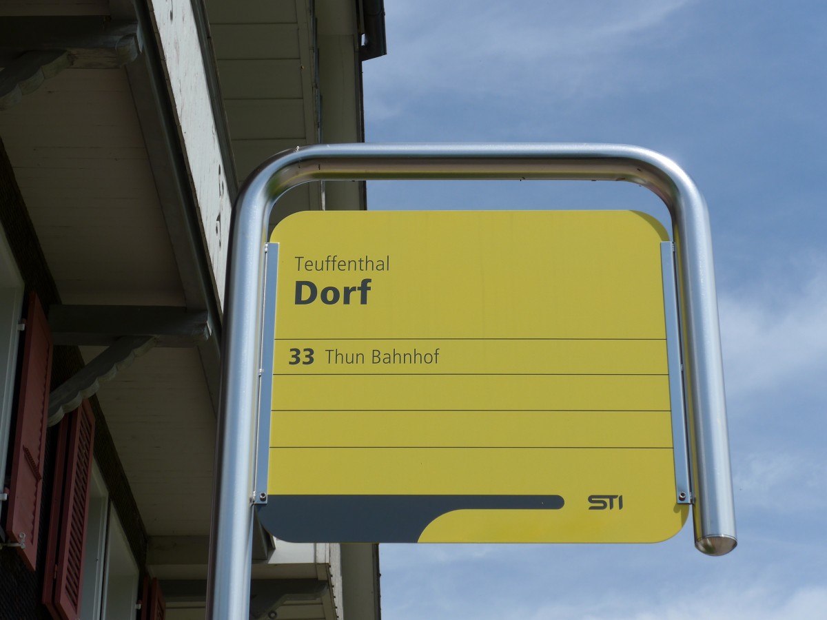 (153'703) - STI-Haltestelle - Teuffenthal, Dorf - am 10. August 2014