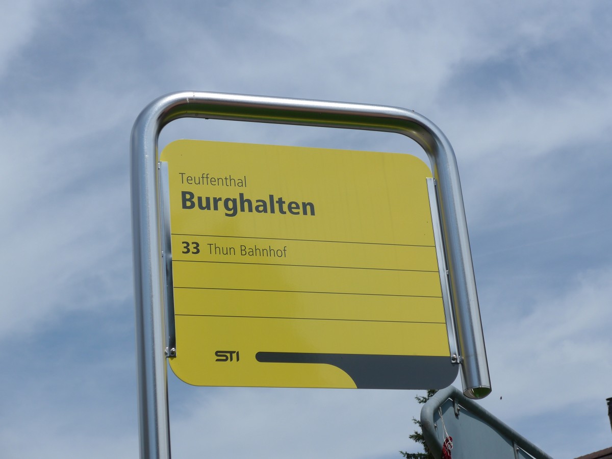 (153'705) - STI-Haltestelle - Teuffenthal, Burghalten - am 10. August 2014