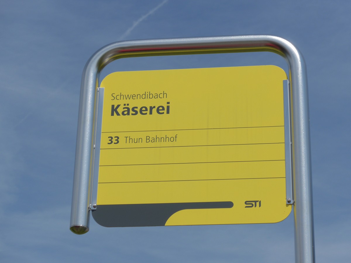 (153'720) - STI-Haltestelle - Schwendibach, K�serei - am 10. August 2014