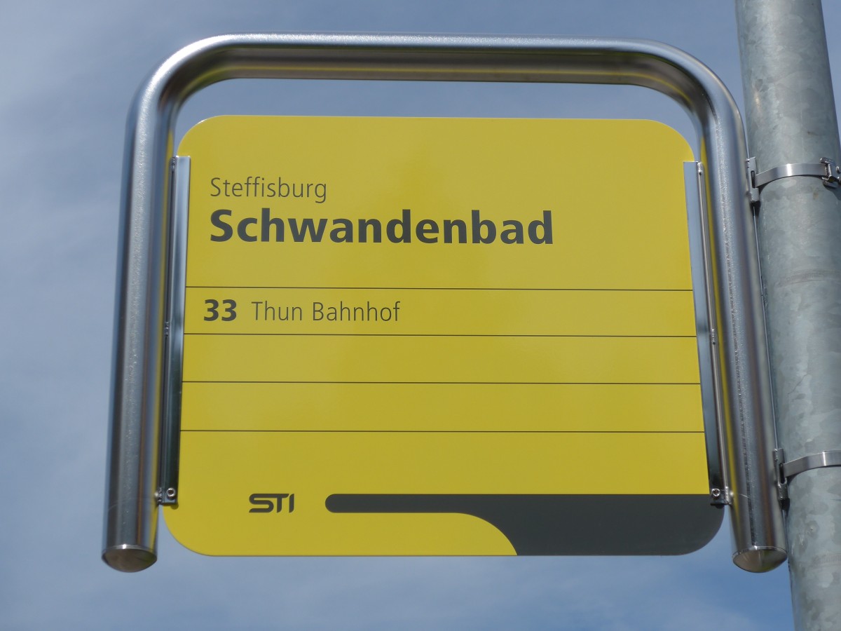 (153'726) - STI-Haltestelle - Steffisburg, Schwandenbad - am 10. August 2014