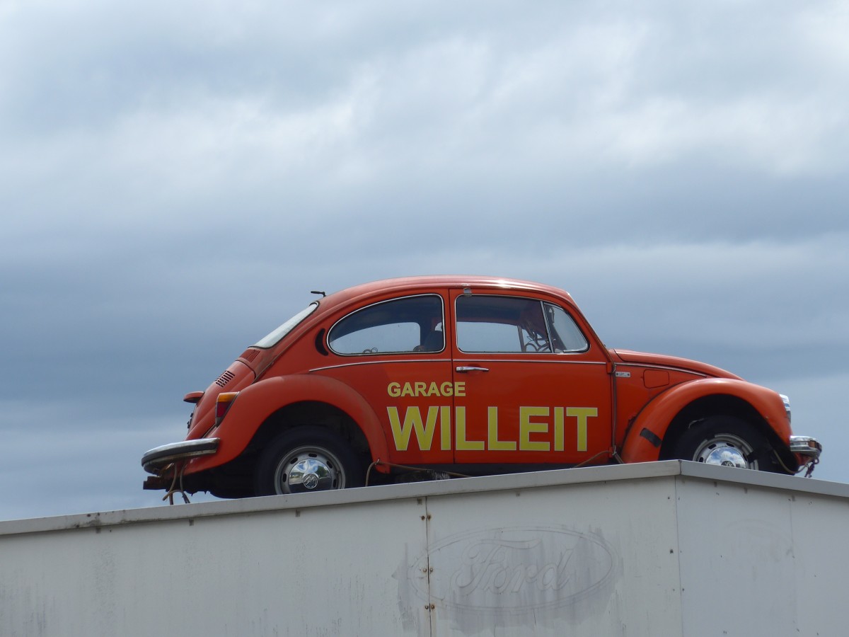 (153'757) - VW-K�fer am 16. August 2014 in Altst�tten, Garage Willeit