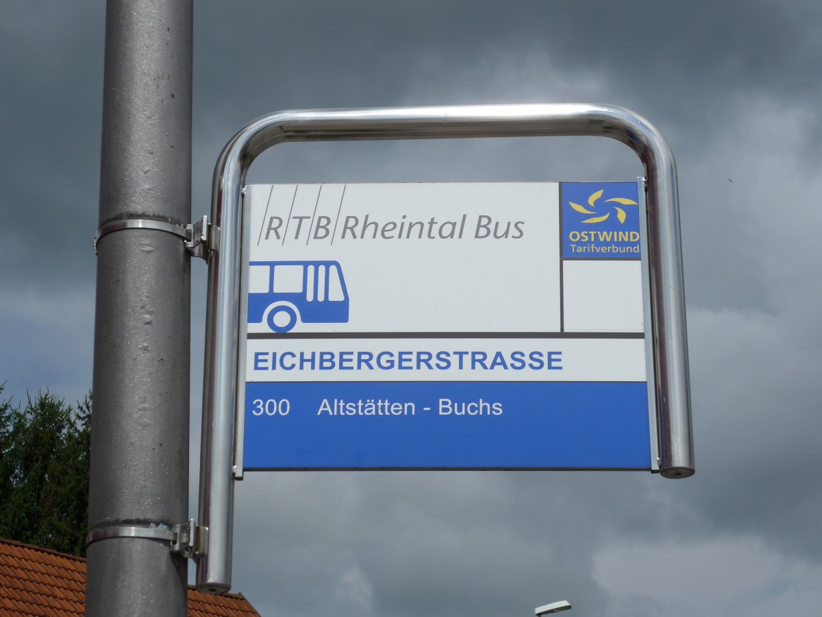 (153'758) - RTB-Haltestelle - Altst�tten, Eichbergerstrasse - am 16. August 2014