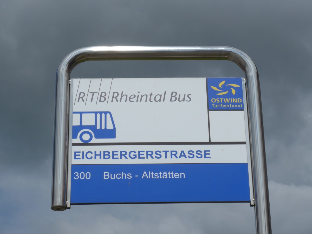 (153'759) - RTB-Haltestelle - Altst�tten, Eichbergerstrasse - am 16. August 2014