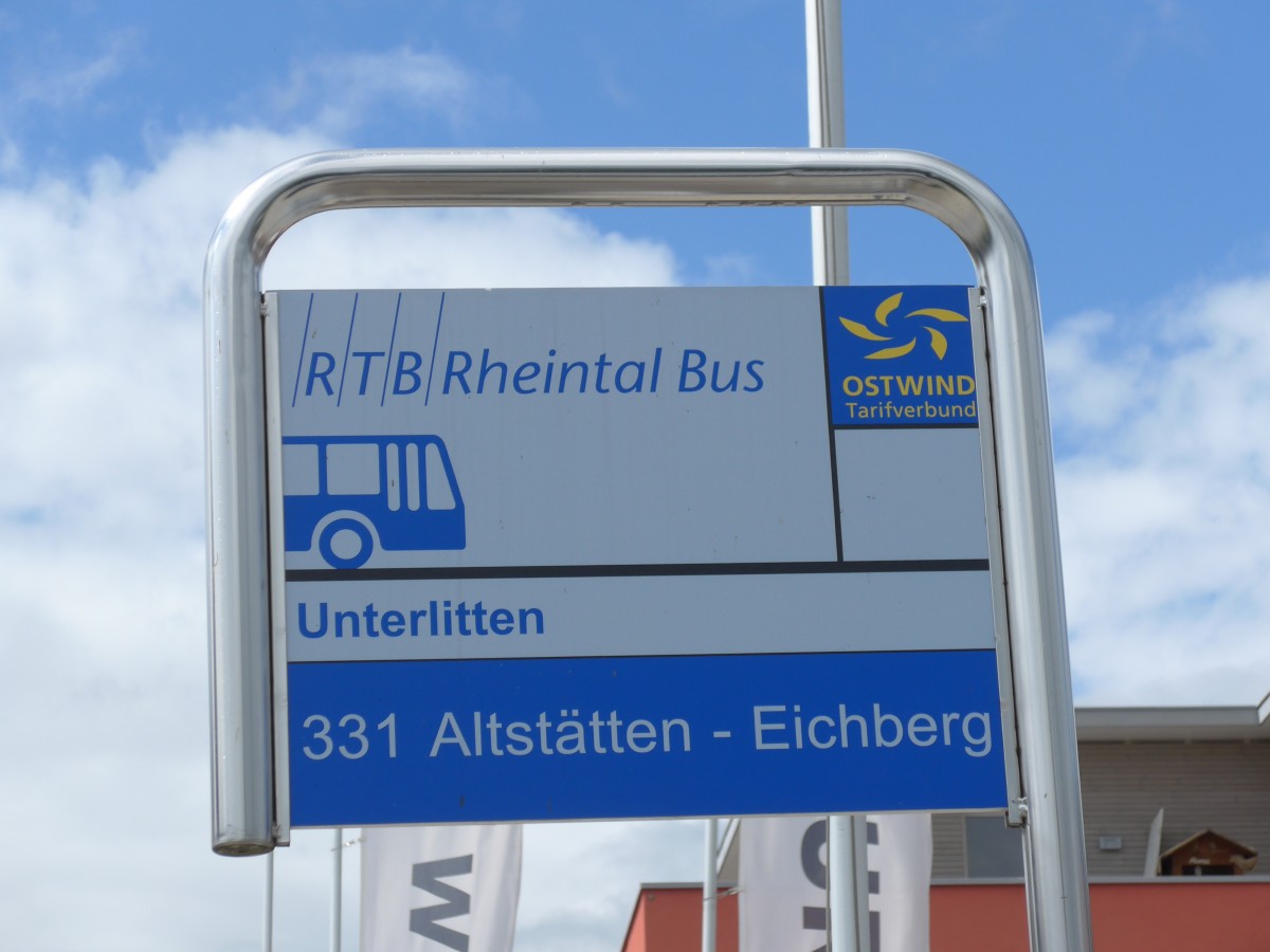 (153'760) - RTB-Haltestelle - Altst�tten, Unterlitten - am 16. August 2014