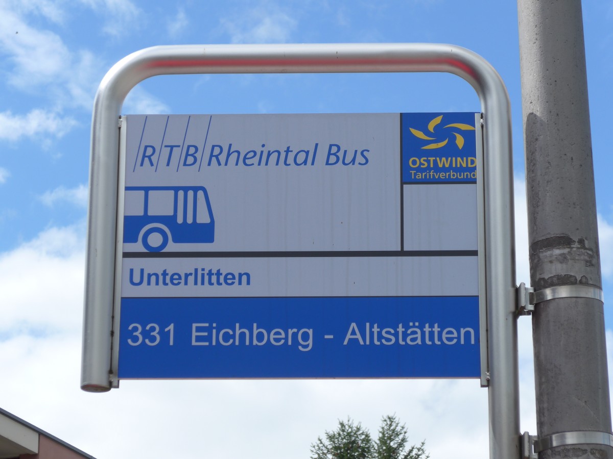 (153'761) - RTB-Haltestelle - Altst�tten, Unterlitten - am 16. August 2014