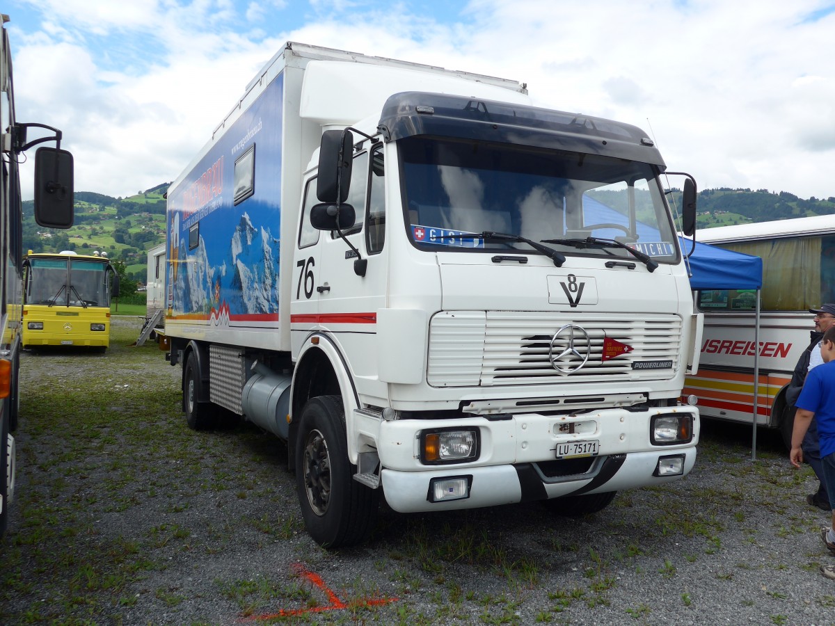 (153'858) - Mercedes - LU 75'171 - am 16. August 2014 in Altst�tten, Allmendplatz
