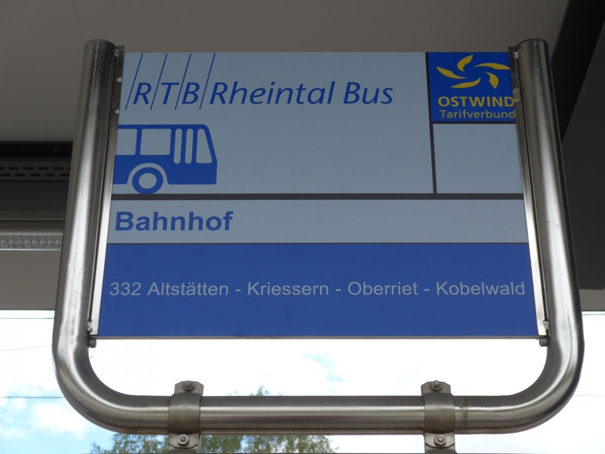 (153'898) - RTB-Haltestelle - Altst�tten, Bahnhof - am 16. August 2014