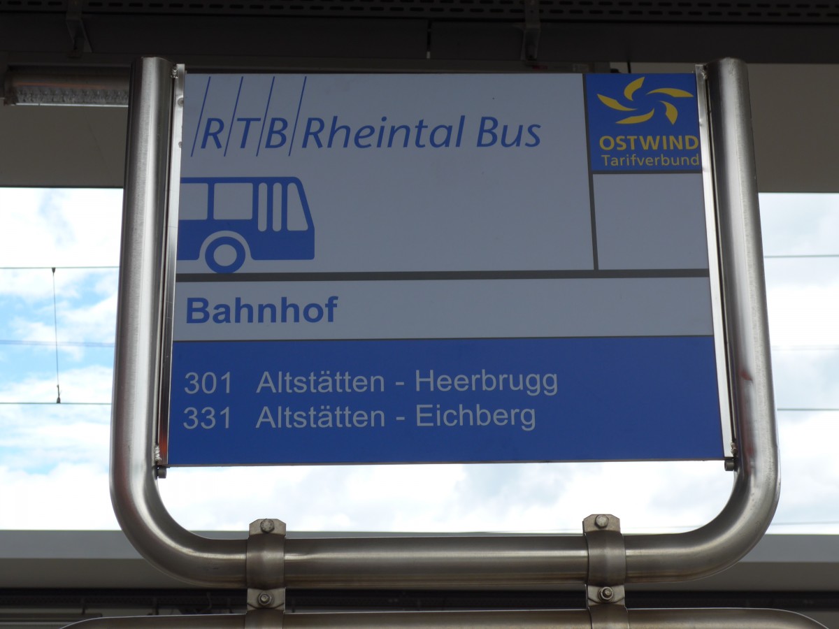 (153'900) - RTB-Haltestelle - Altst�tten, Bahnhof - am 16. August 2014