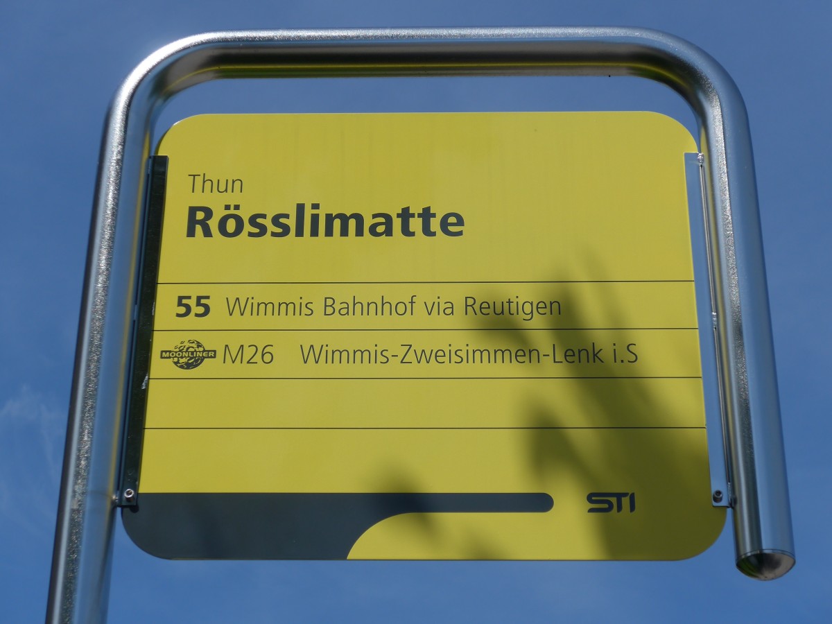 (153'956) - STI-Haltestelle - Thun, R�sslimatte - am 17. August 2014