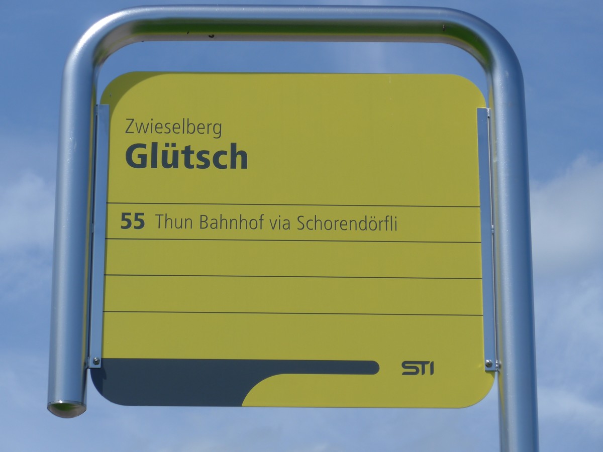 (153'967) - STI-Haltestelle - Zwieselberg, Gl�tsch - am 17. August 2014