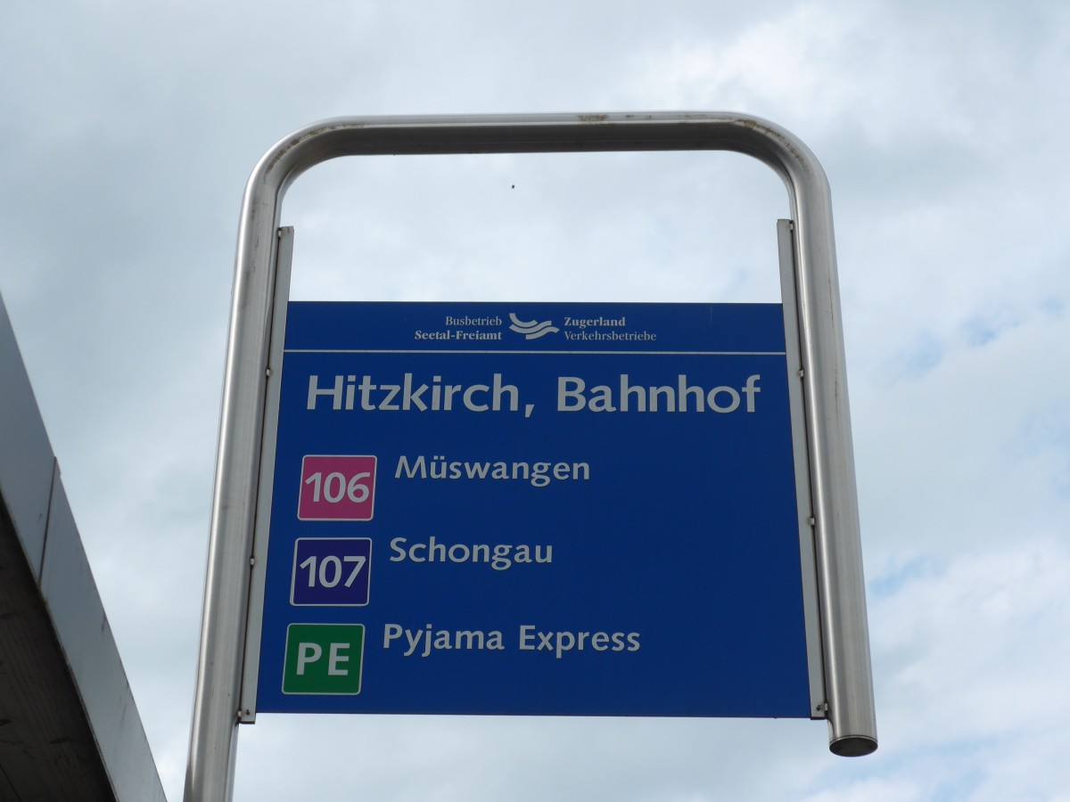 (154'135) - BSF-ZVB-Haltestelle - Hitzkirch, Bahnhof - am 19. August 2014