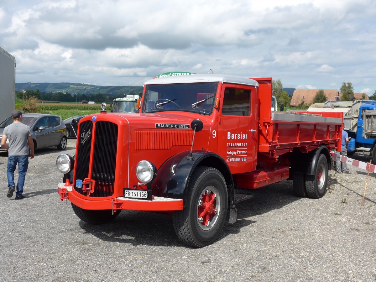 (154'538) - Bersier, F�tigny - Nr. 9/FR 151'156 - Saurer am 30. August 2014 in Oberkirch, CAMPUS Sursee