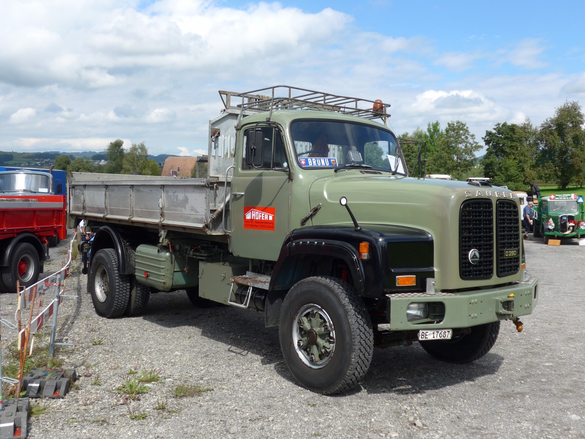 (154'541) - Hofer, Z�ziwil - BE 17'687 - Saurer am 30. August 2014 in Oberkirch, CAMPUS Sursee