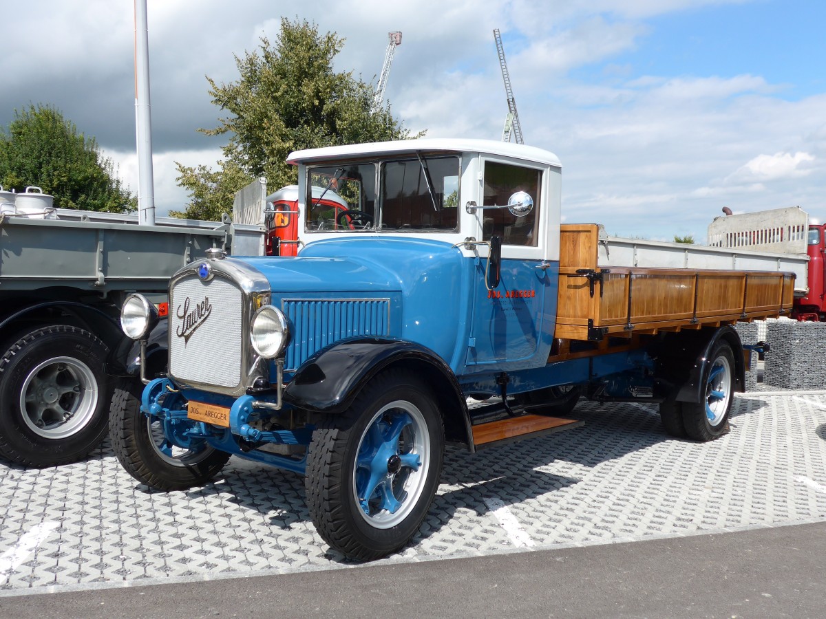 (154'552) - Aregger, Willisau - Saurer am 30. August 2014 in Oberkirch, CAMPUS Sursee