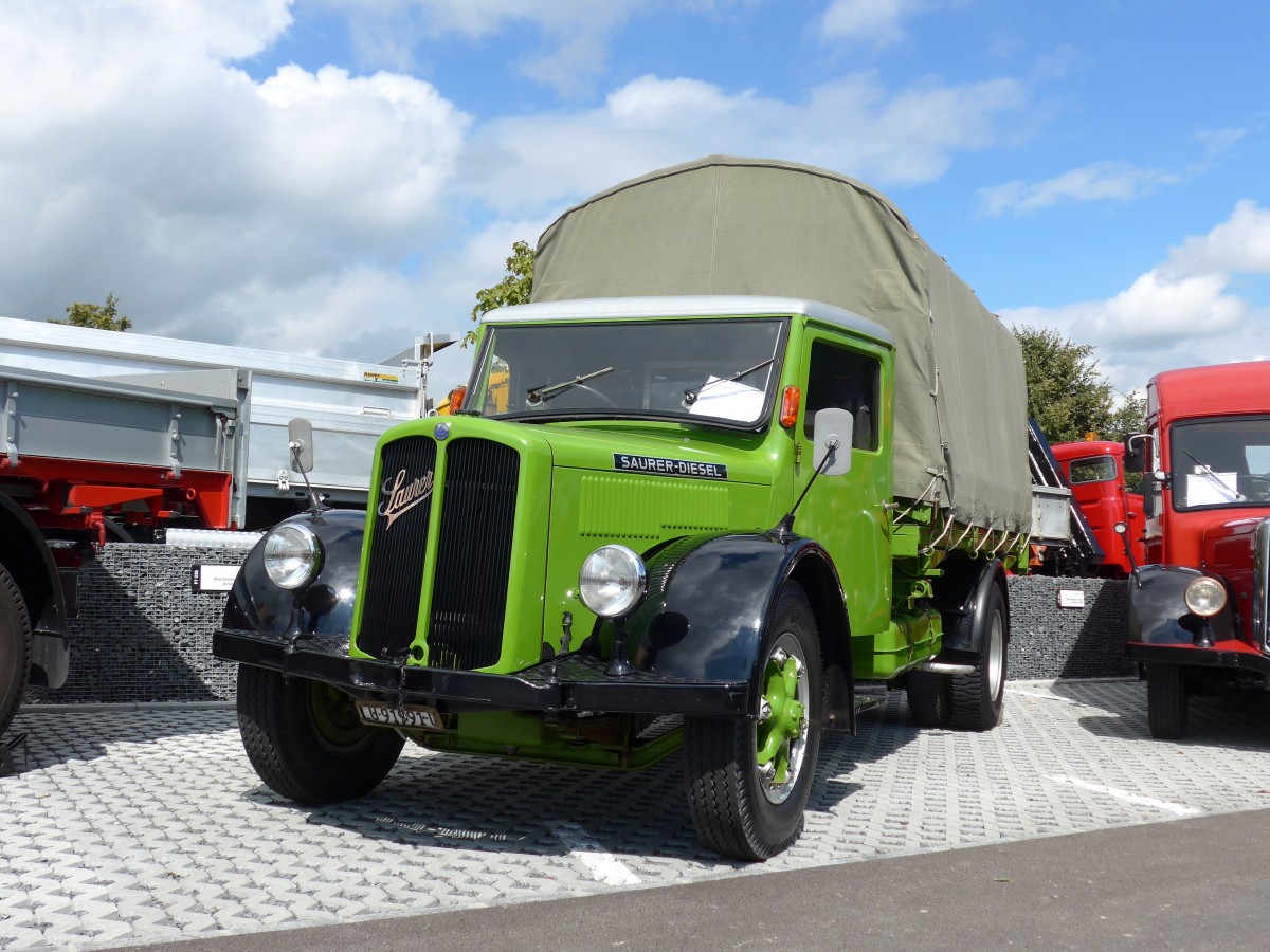 (154'556) - Saurer - LU 91'991 U - am 30. August 2014 in Oberkirch, CAMPUS Sursee