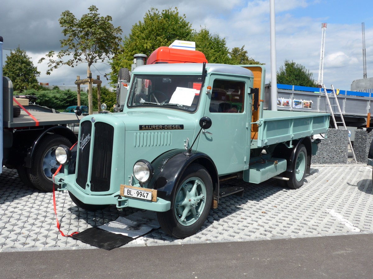 (154'561) - Saurer - BL 9947 - am 30. August 2014 in Oberkirch, CAMPUS Sursee