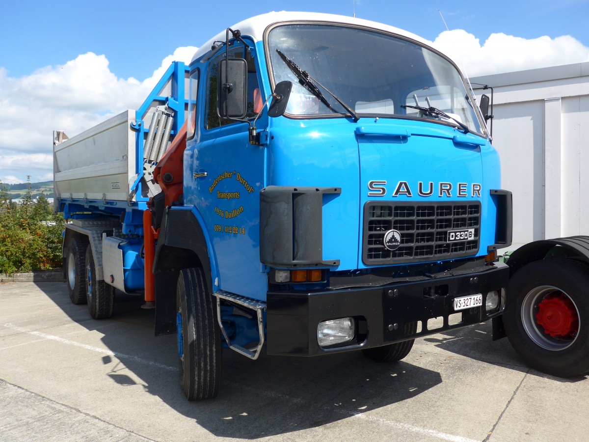 (154'598) - Badertscher, Daillon - VS 327'166 - Saurer am 30. August 2014 in Oberkirch, CAMPUS Sursee