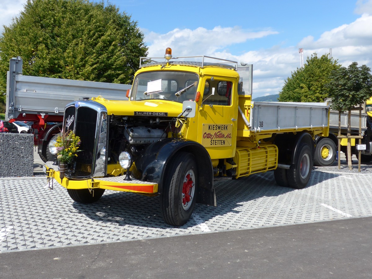 (154'608) - Notter, Stetten - Nr. 38/AG 6148 - Saurer am 30. August 2014 in Oberkirch, CAMPUS Sursee