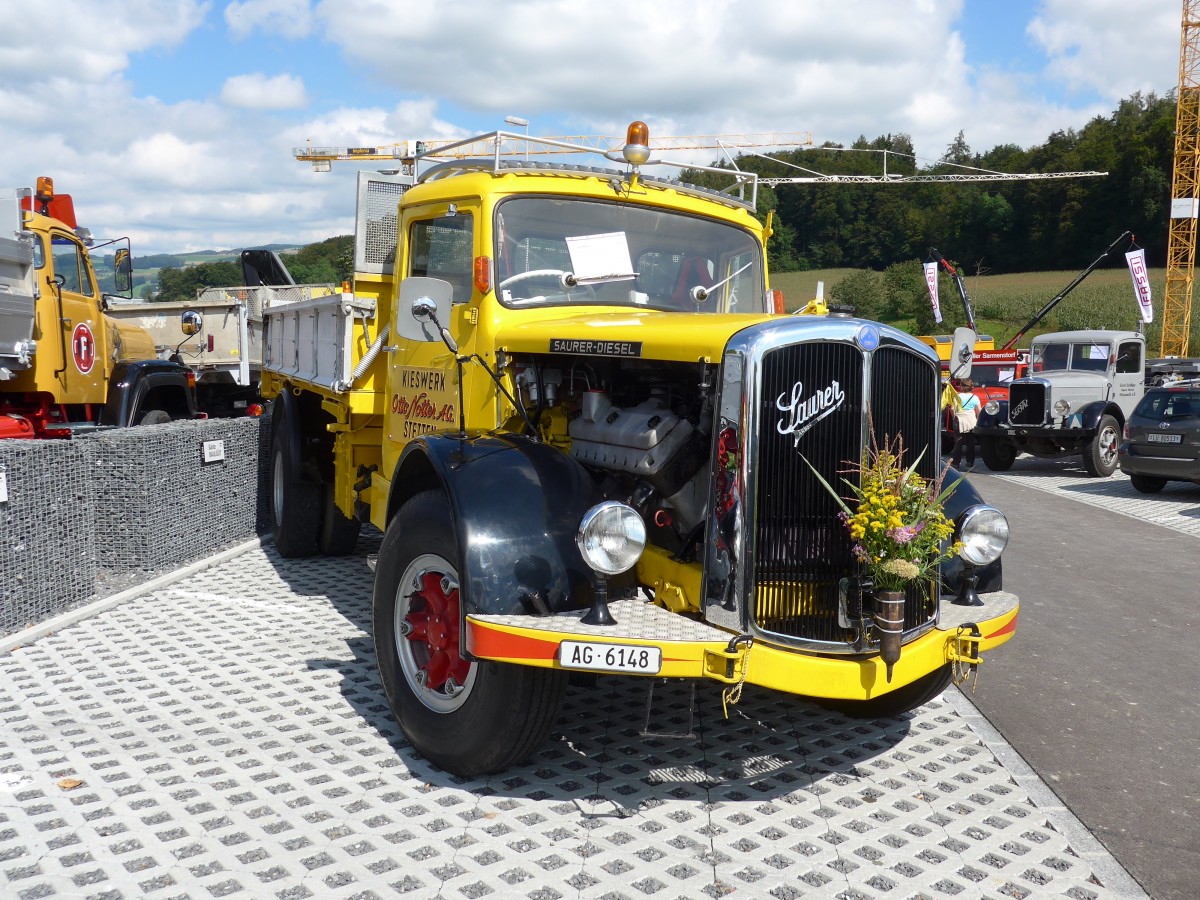 (154'609) - Notter, Stetten - Nr. 38/AG 6148 - Saurer am 30. August 2014 in Oberkirch, CAMPUS Sursee