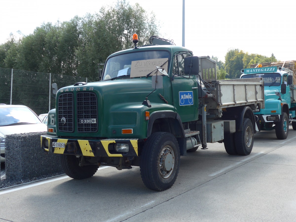 (154'613) - K�nig - AG 11'026 U - Saurer am 30. August 2014 in Oberkirch, CAMPUS Sursee