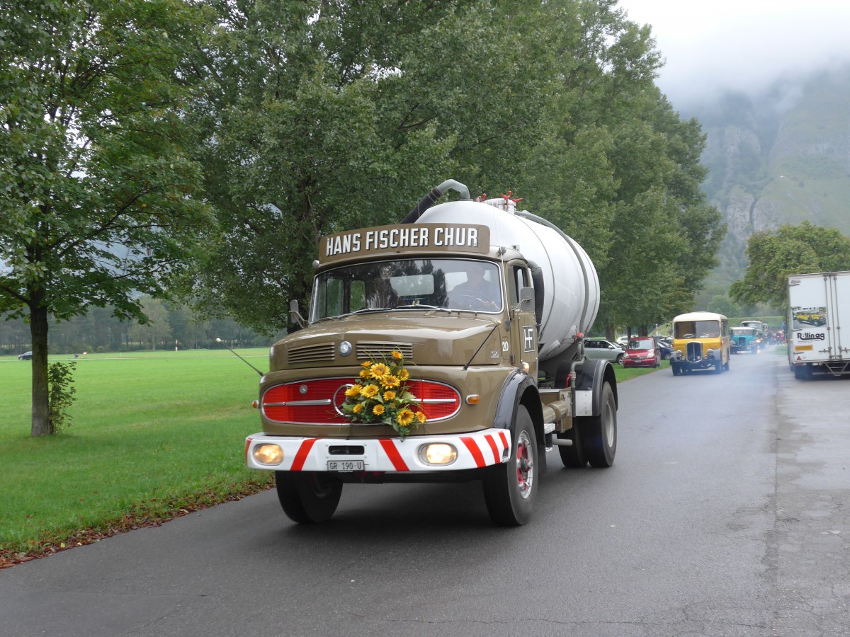 (154'994) - Fischer, Chur - Nr. 20/GR 190 U - Mercedes am 13. September 2014 in Chur, Waffenplatz