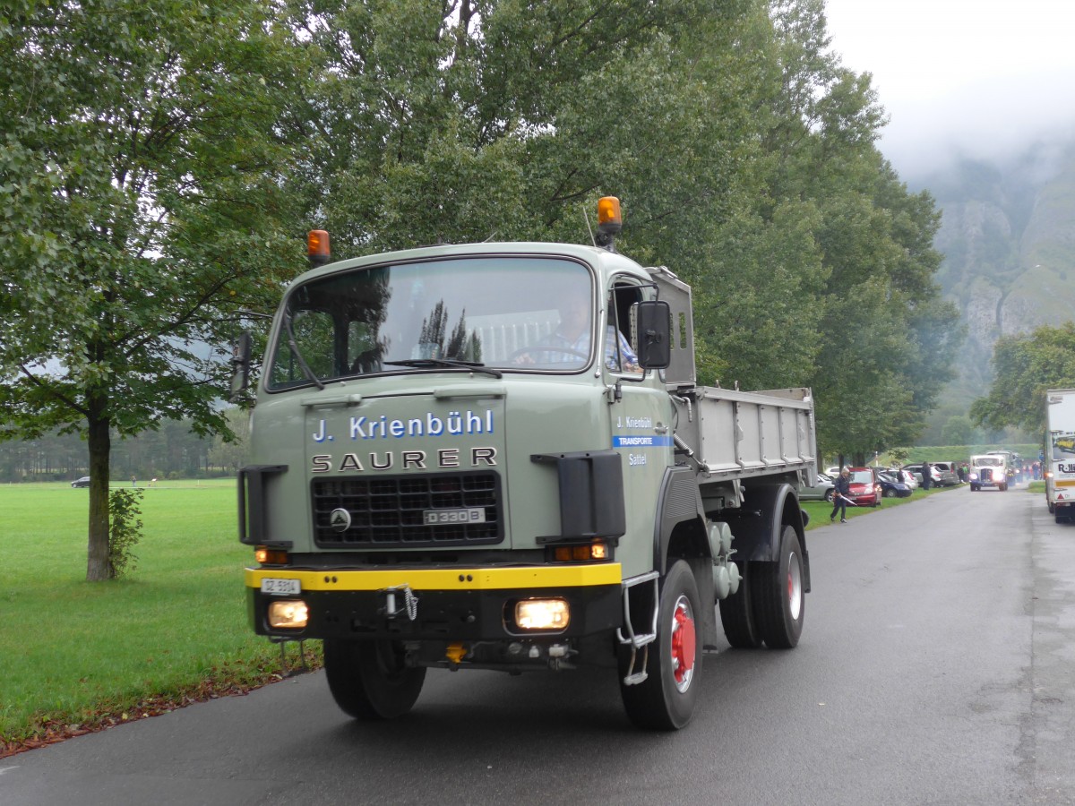 (154'997) - Krienb�hl, Sattel - SZ 5314 - Saurer am 13. September 2014 in Chur, Waffenplatz