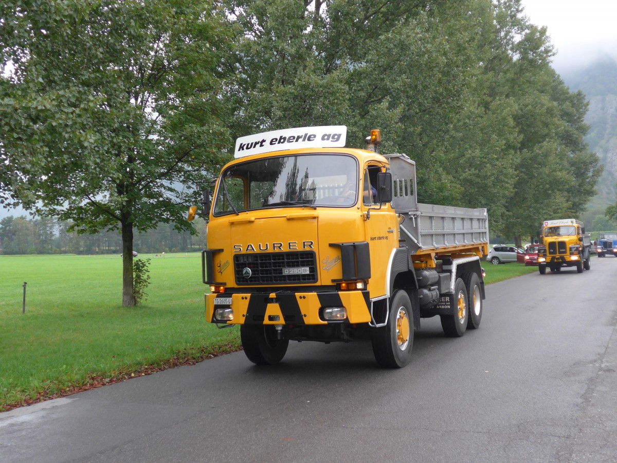 (155'024) - Eberle, Freidorf - TG 2605 U - Saurer am 13. September 2014 in Chur, Waffenplatz