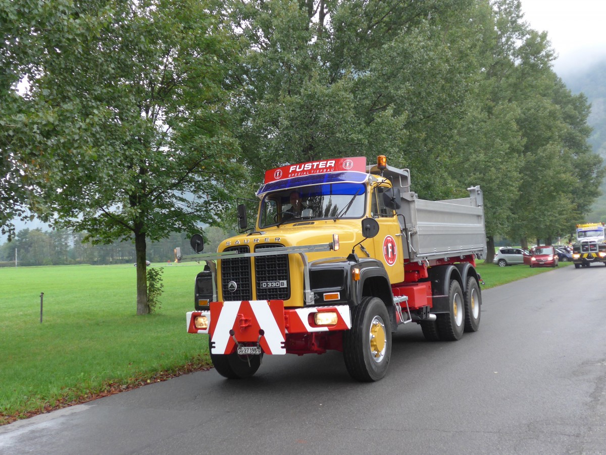 (155'028) - Fuster, Thal - SG 27'398 U - Saurer am 13. September 2014 in Chur, Waffenplatz