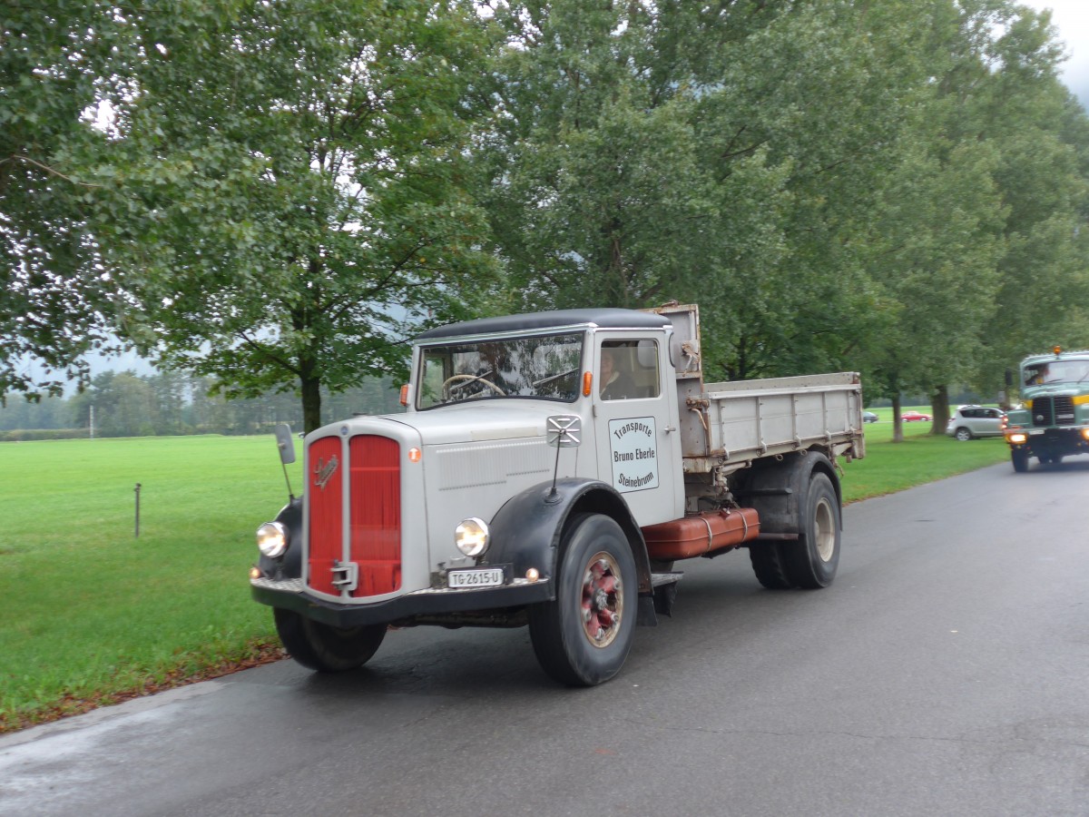 (155'031) - Eberle, Steinebrunn - SG 2615 U - Saurer am 13. September 2014 in Chur, Waffenplatz