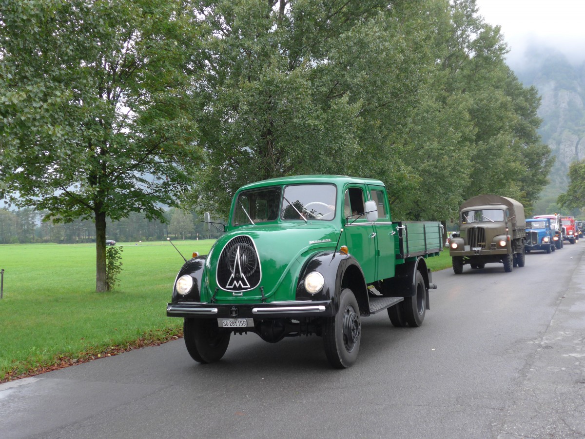 (155'051) - Magirus-Deutz - SG 281'155 - am 13. September 2014 in Chur, Waffenplatz