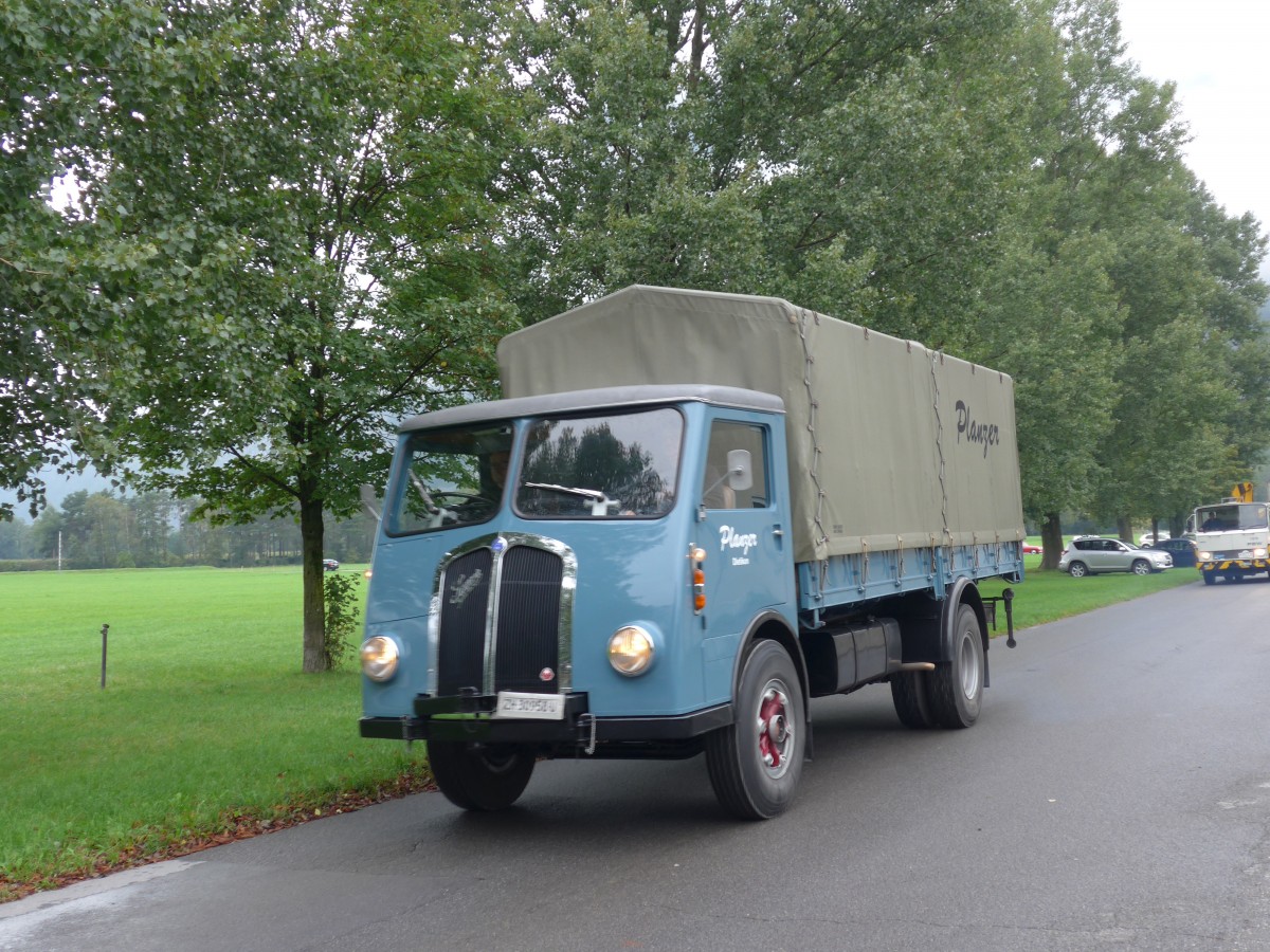 (155'105) - Planzer, Dietikon - ZH 30'958 U - Saurer am 13. September 2014 in Chur, Waffenplatz