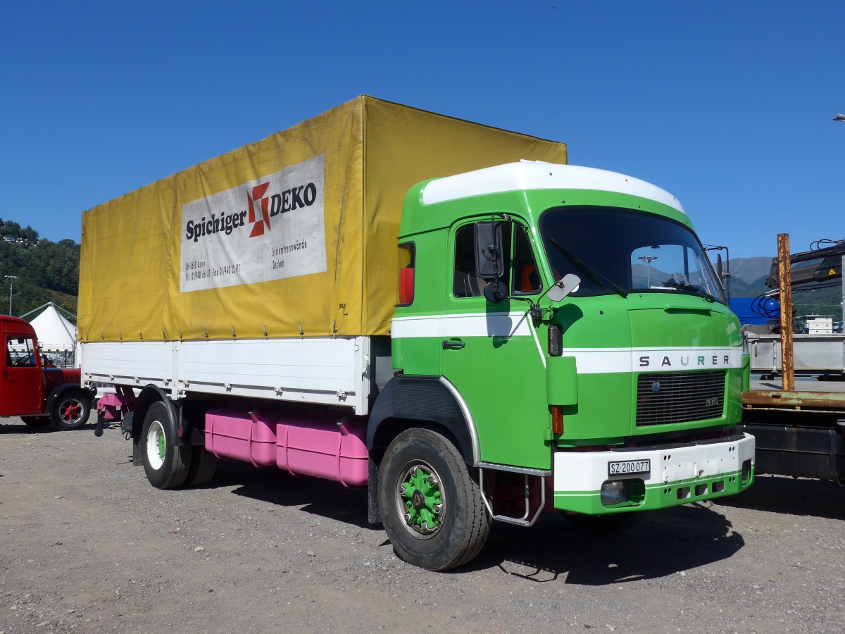(155'189) - Spichiger, Uster - SZ 200'077 - Saurer am 13. September 2014 in Lugano, Saurertreffen