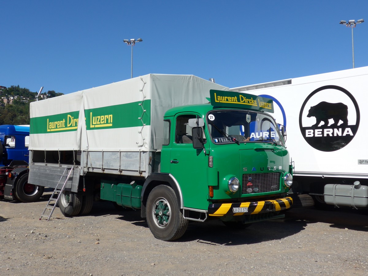 (155'190) - Dircks, Luzern - LU 211'373 - Saurer am 13. September 2014 in Lugano, Saurertreffen